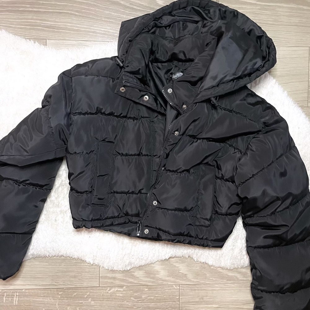 Cropped bomber jacket